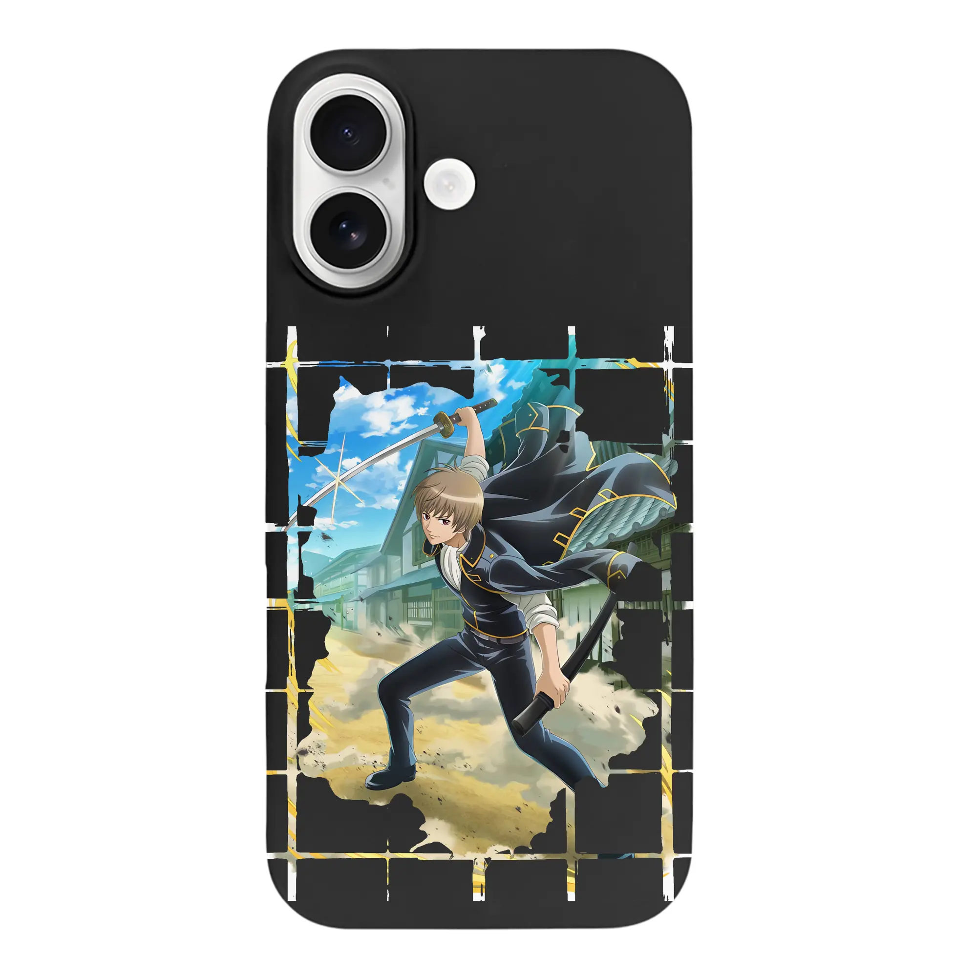 銀魂 グッズ 沖田 総悟 - iPhone 17 シリーズ シリコンケース 薄型 耐衝撃 指紋防止 ソフトタッチカバー 精密フィット 傷防止 保護ケース iPhone 17/17 Air/17 Pro/17 Pro Max 対応